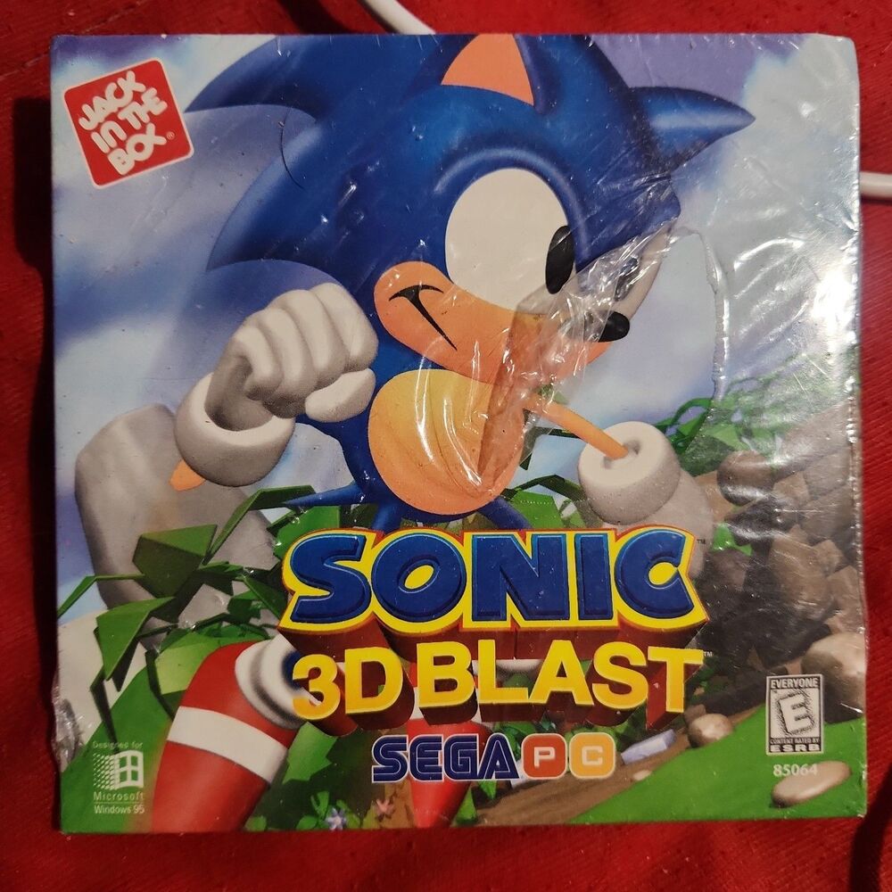 Sega PC Games JACK IN THE BOX PROMO Sealed Rare! - Bug, Sonic 3D Blast